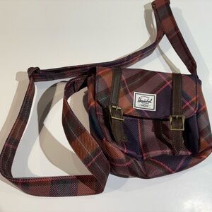 Herschel Supply Company Multicolor Plaid Messenger purse